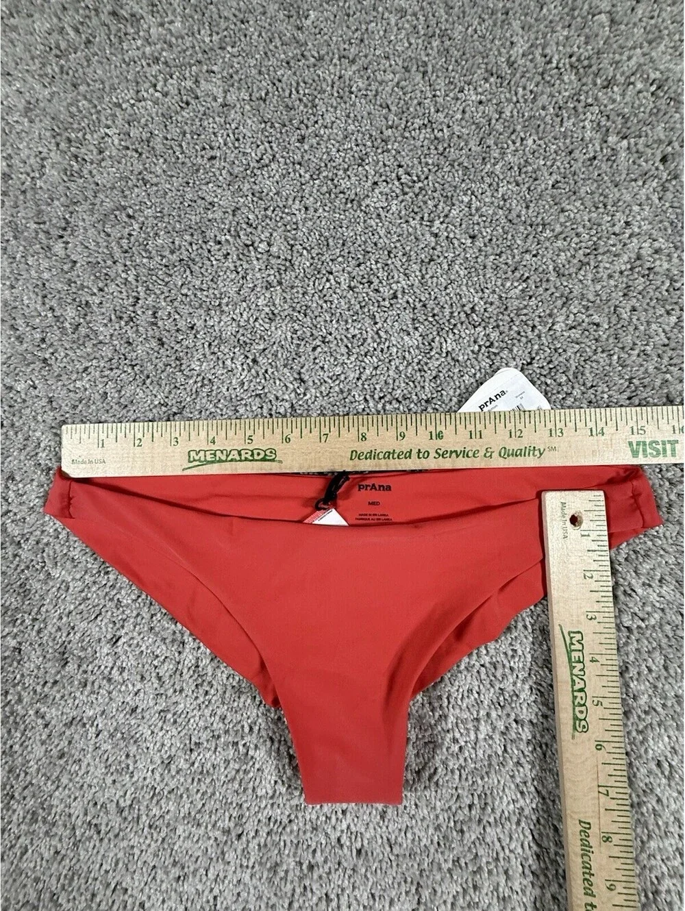 Prana Women's Lahari Tanga Bottom, Rose Fire, Medium, MSRP $59